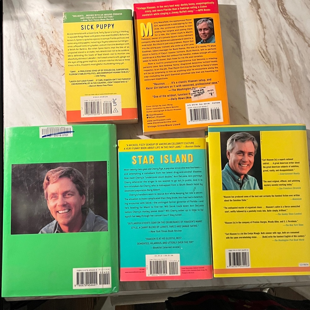5 Book Bundle Carl Hiaasen - Picture 7 of 9